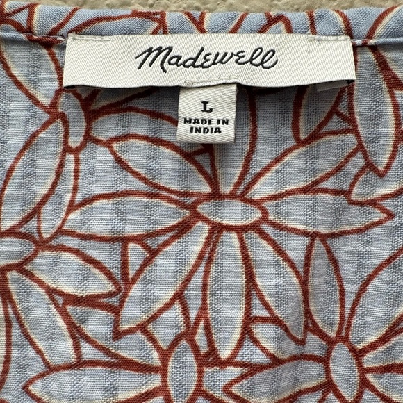 Madewell cotton Midi dress size large - Picture 5 of 7